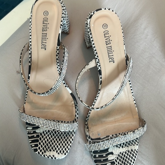 Olivia Miller heel sandals snake color - Picture 6 of 7